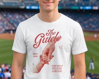 The Guide Shirt, New Dad Gift, Fatherhood Shirt, Dad Since Shirt, Baby Hand Shirt, Sentimental Dad Tee, New Father Tee, Customized Year Tees
