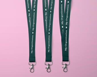 Organization Lanyard, Custom Printed Lanyard, Lanyard Straps, Nonprofit Lanyard, Club Lanyard, Custom Name Lanyard, Volunteer Lanyards (448)