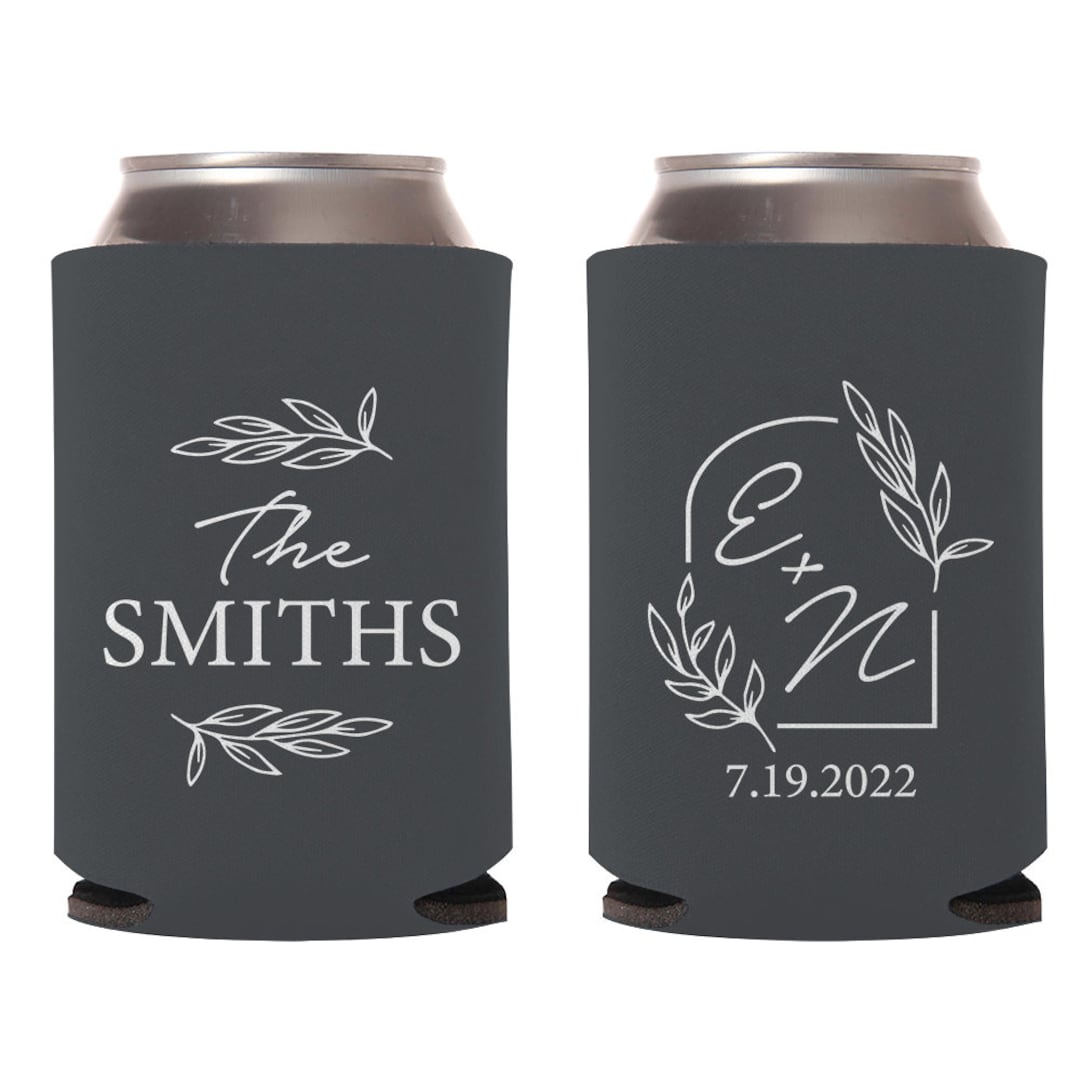 Custom Wedding Stubby Holders, Custom Wedding Can Coolers, Personalized