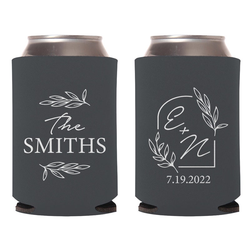 Custom Wedding Stubby Holders Custom Wedding Can Coolers Etsy