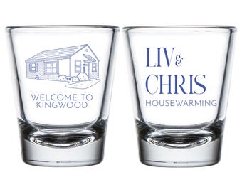 Personalized Venue Shot Glasses, Wedding Venue Shot Glass Favor, Customized Wedding Shot Glass Favor, Personalized Shot Glass as Favor (429)