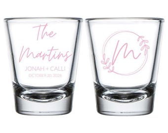 Shot Glass Wedding Favors, Personalized Shot Glass Wedding Favors, Custom Shot Glass Wedding Favors, Custom Shot Glasses Wedding Favor (175)