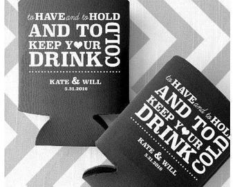 Wedding Favor Can Coolers - Custom Can Coolers, Personalized Wedding Can Coolers, Personalized Wedding Can Coolers for Wedding Favors (1)