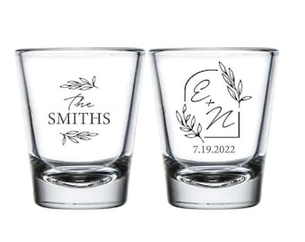 Custom Wedding Shot Glasses, Wedding Shot Glass Favors, Shot Glass Wedding Favor, Personalized Wedding Shot Glasses, Custom Shot Glass (170)