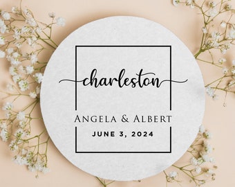 Custom Wedding Coasters, Personalized Table Decor, Elegant Wedding Favor Coasters, Gift, Customized Keepsake, Custom Coasters Favors (338)