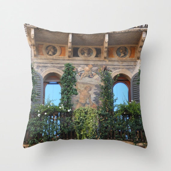 Velveteen Pillow Italy Pillow Photo Pillow Verona Etsy