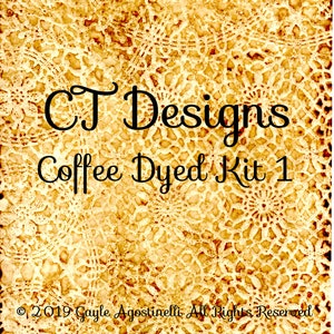 Coffee Dyed Digital Download Kit 1