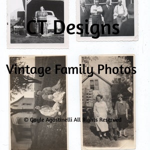 Download digitale del kit di foto di famiglia vintage