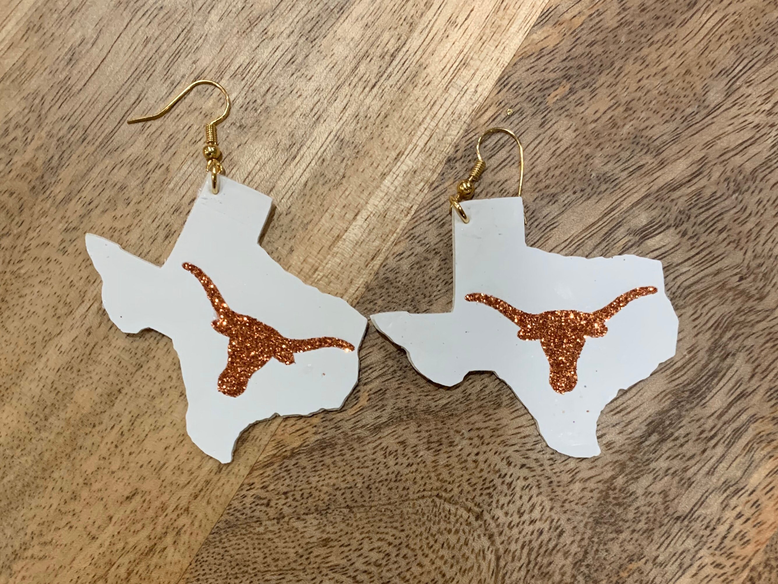 Texas Longhorn Earrings Etsy