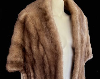 ブラウンミンクファーケープ、オータムヘイズストール、素朴なブライズ