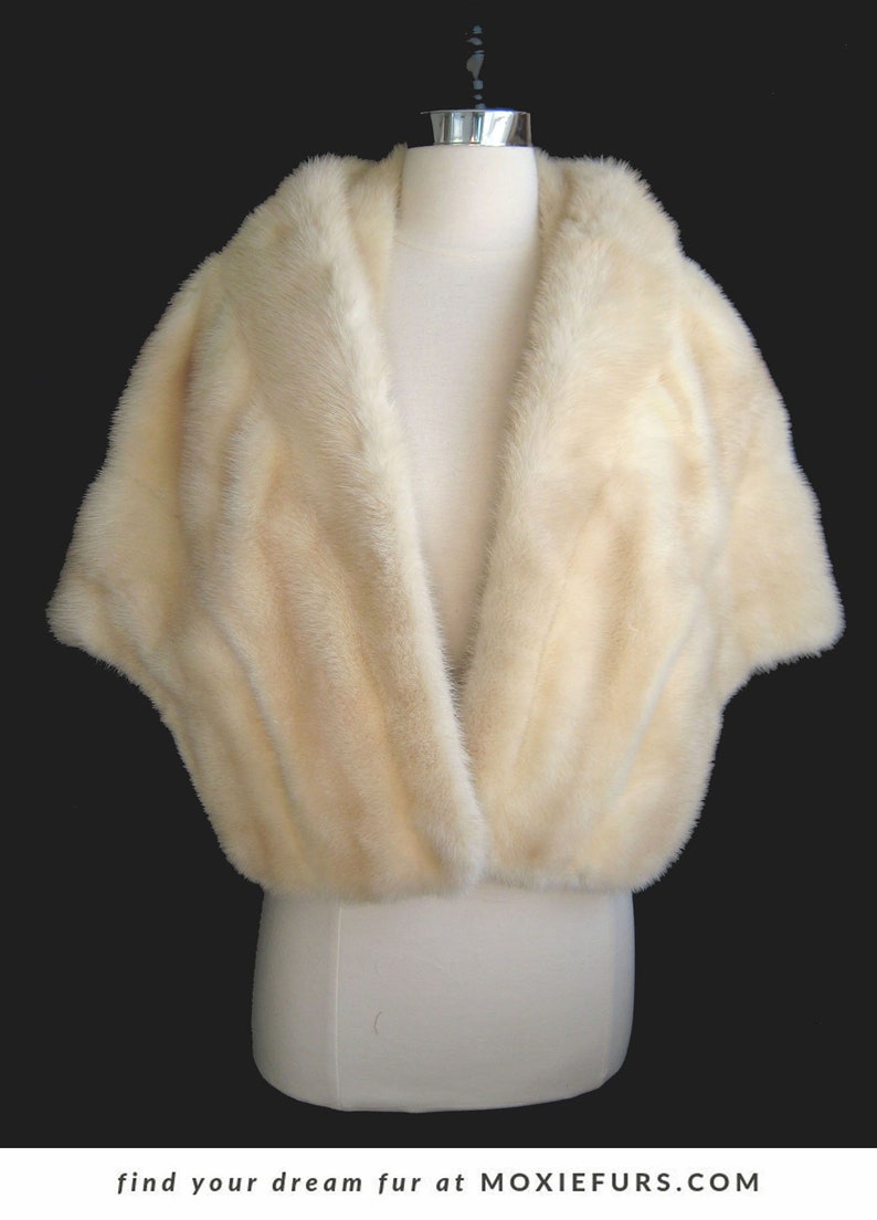 white fur stoles