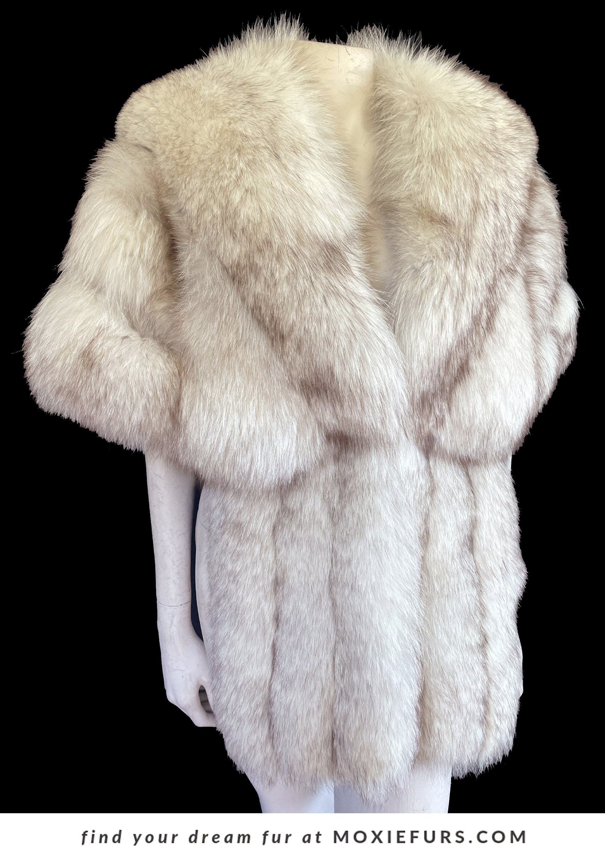 Arctic Fox Fur Stole , White Fur Shawl , Luxury Vegan Fox Fur , Not Real  Fur , Bridal Fur , Winter Wedding Fur , Old Hollywood Glamour Fur , Fur  Cape , Fox Fur Wrap , Fling , Dream Fur