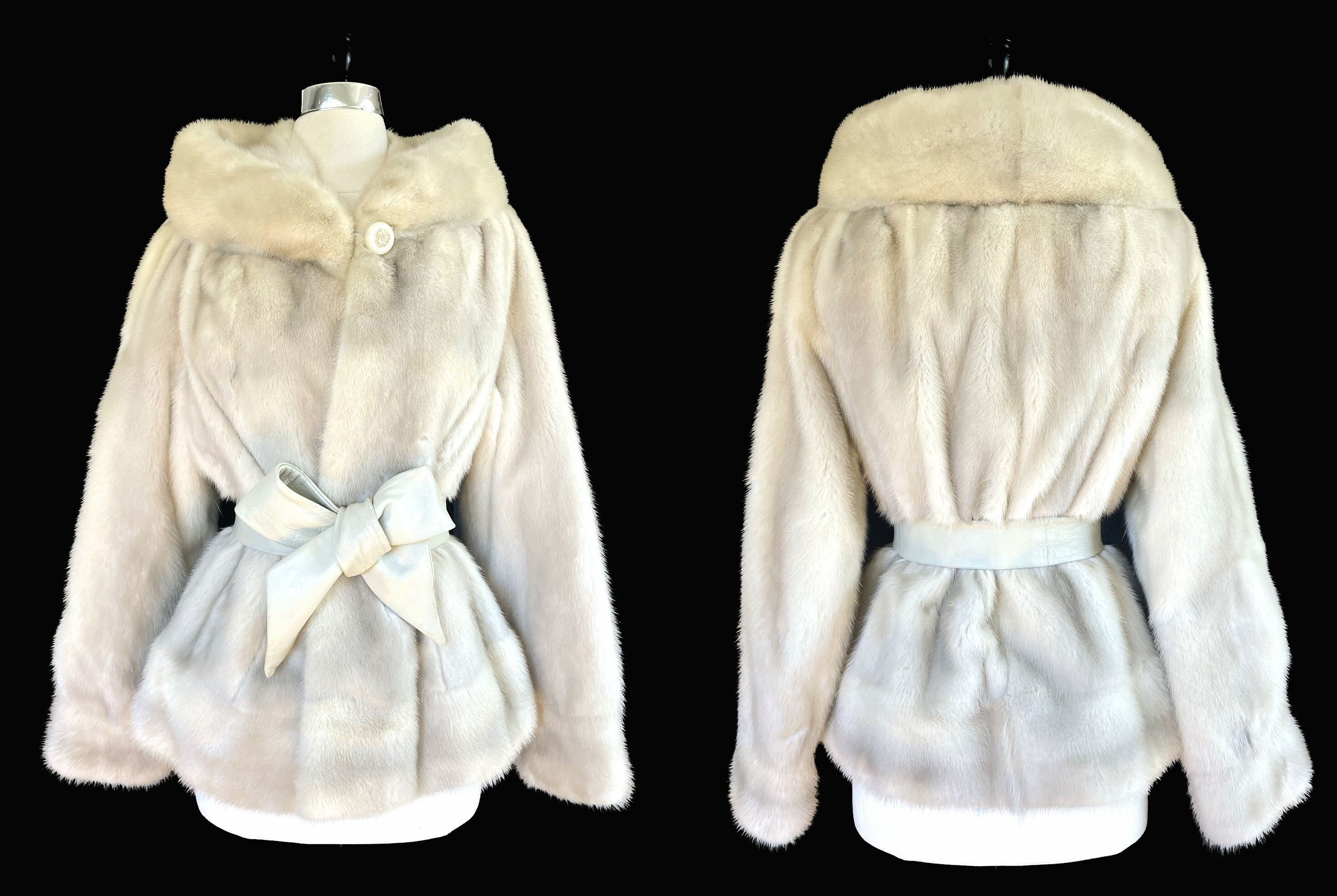 Vintage Women's Fur Label Authority Mink Coat Size Small