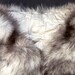 fur throw chair