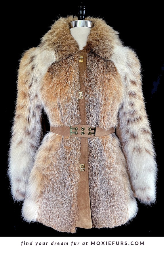 Real Vintage Lynx Fur Coat, Great Gatsby Party, Re