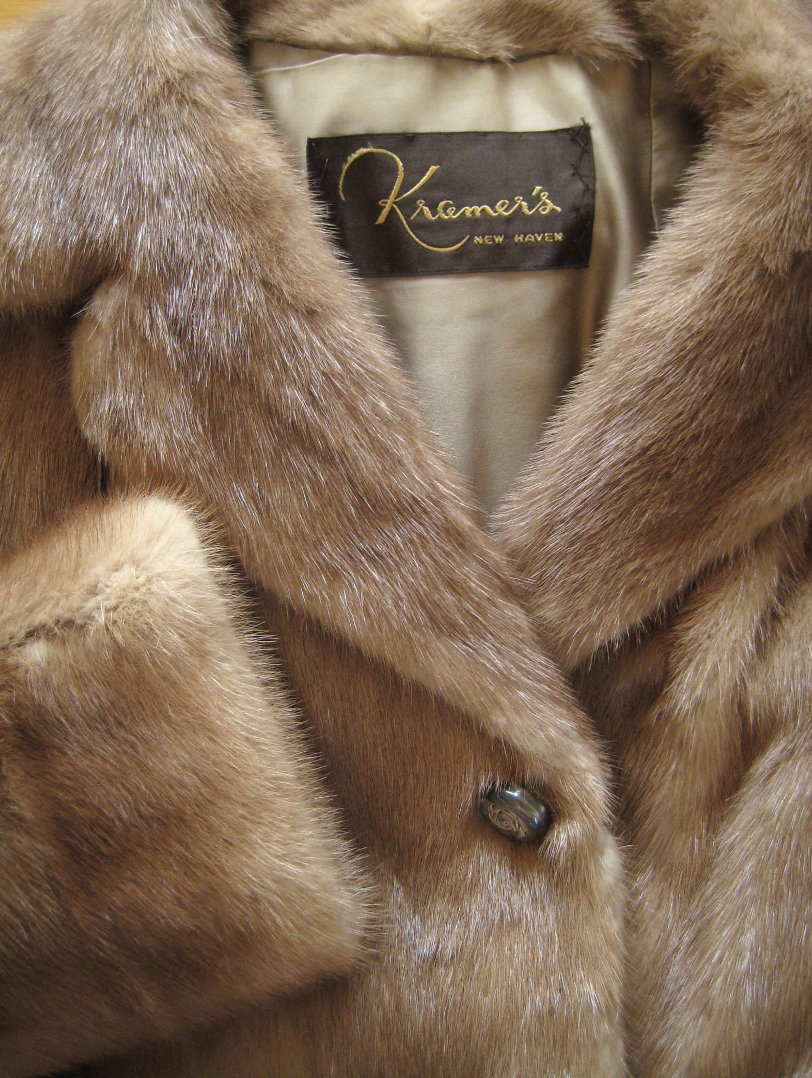 EMBA Pastel MINK Fur Coat Brown Stroller Jacket Autumn Etsy