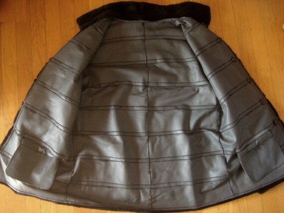 Anne Dee Goldin Reversible MINK Fur Leather Black… - image 8