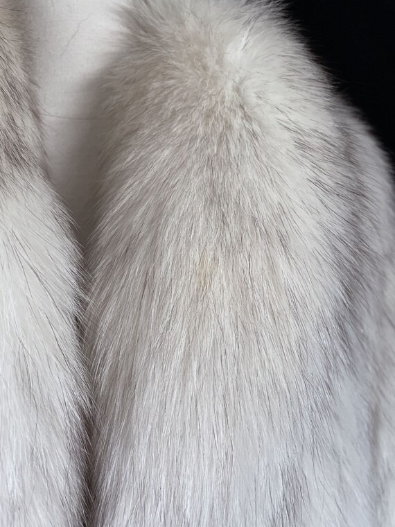 Norwegian FOX Fur Coat, Great Gatsby Party, Ivory… - image 10