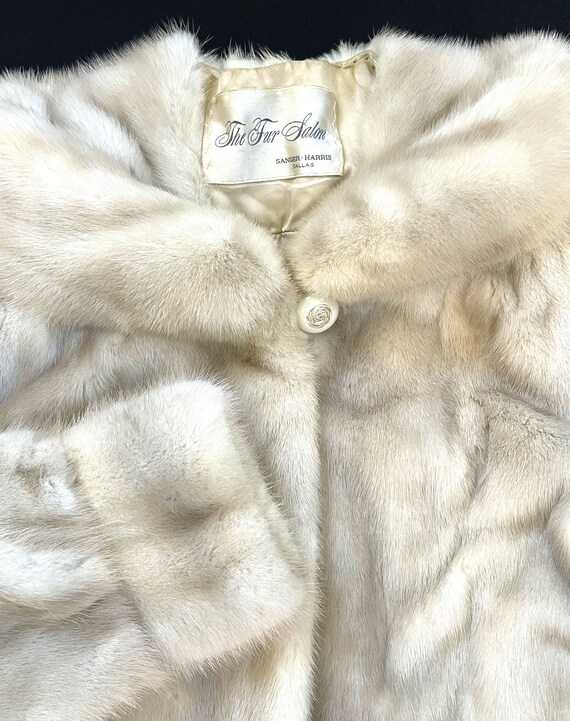 Beige MINK Fur Coat, Blonde '60s Real Vintage Jac… - image 4