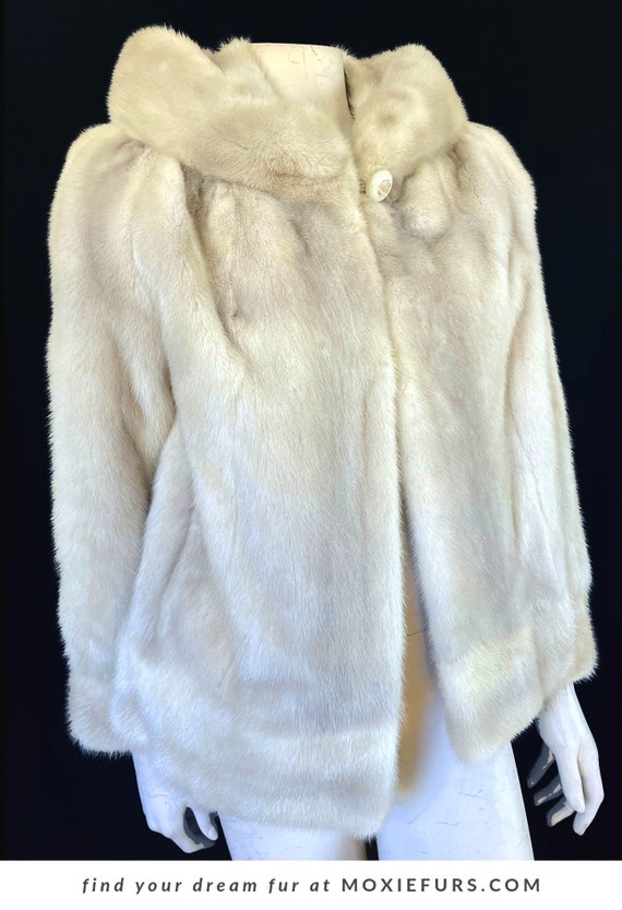 Beige MINK Fur Coat, Blonde '60s Real Vintage Jac… - image 2