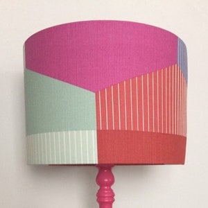 PINK HIP HOP Lampenschirm, 70er Lampenschirm, Rosa Lampenschirm, Rosa Nachttischlampe, Tischlampe, Tischlampe, Retro Lampenschirm, Retro Dekoration, Geschenk für Zuhause