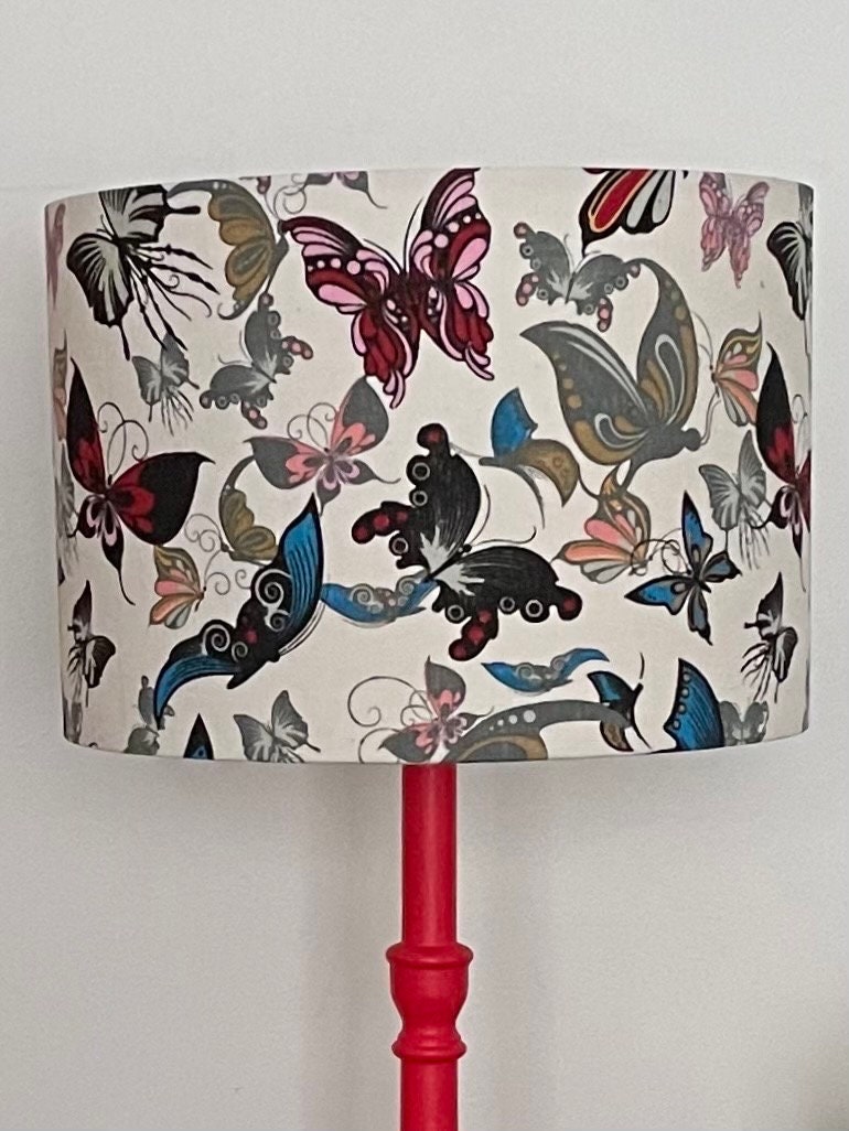 BUTTERFLIES Lampshade Butterfly Lampshade Garden Lampshade Etsy Singapore