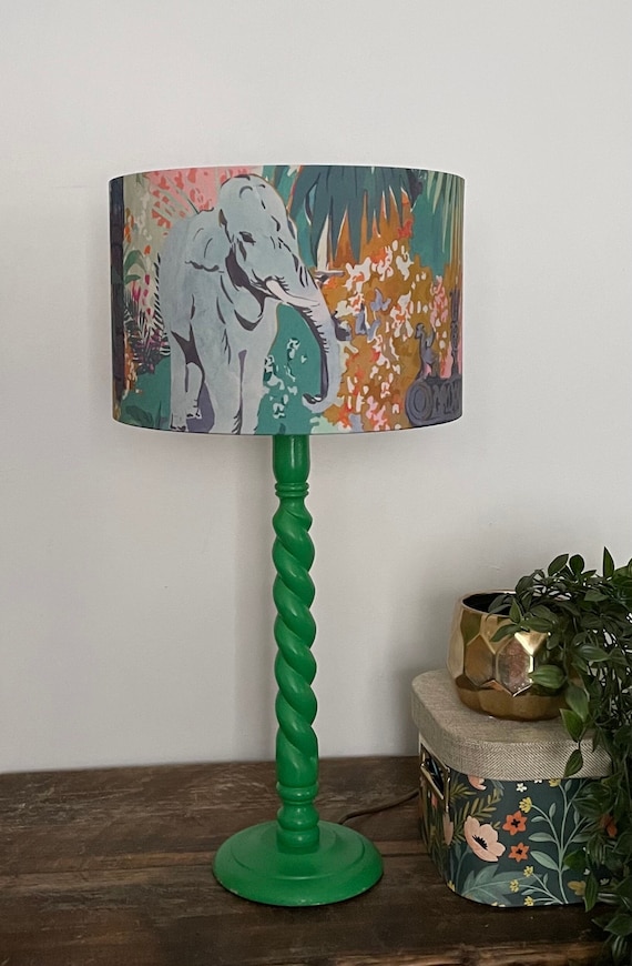 Elephant table lamp and shade outlet
