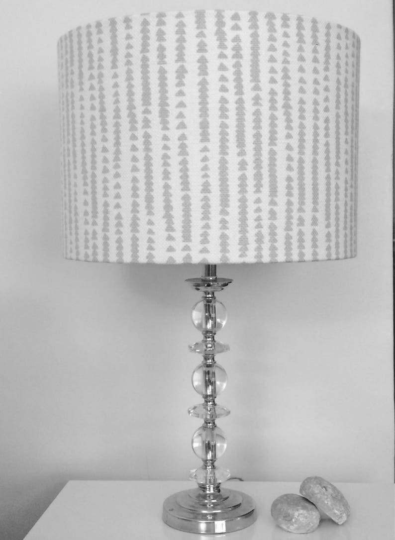 Smoke Grey Xander Handmade Lampshade 20cm 30cm 40cm Ceiling Pendant Table Lamp Nordic John Lewis Fabric Shade Only Home Gift