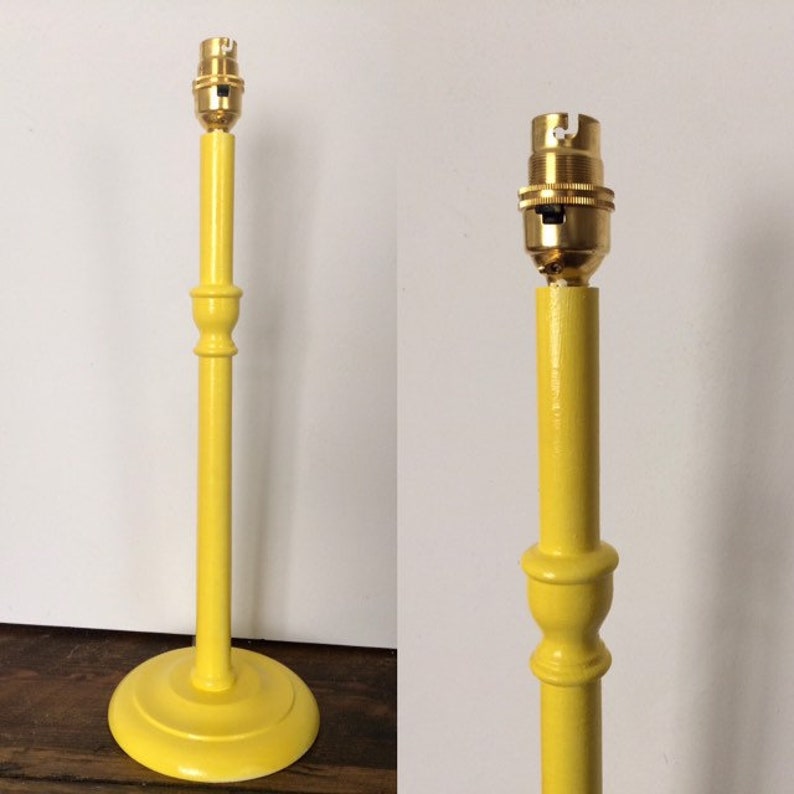 Gloss Wood Lamp Bases Painted Table Lamp Stand Etsy