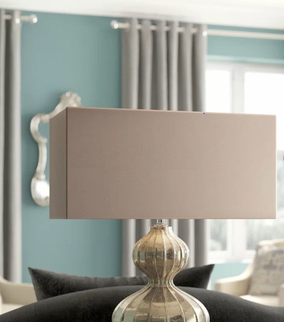 MADE TO ORDER Rectangle Lampshade with Own Fabric Rectangular Lampshade Custom Made Lampshade Bedside Lamp Table Lamp Ceiling Light