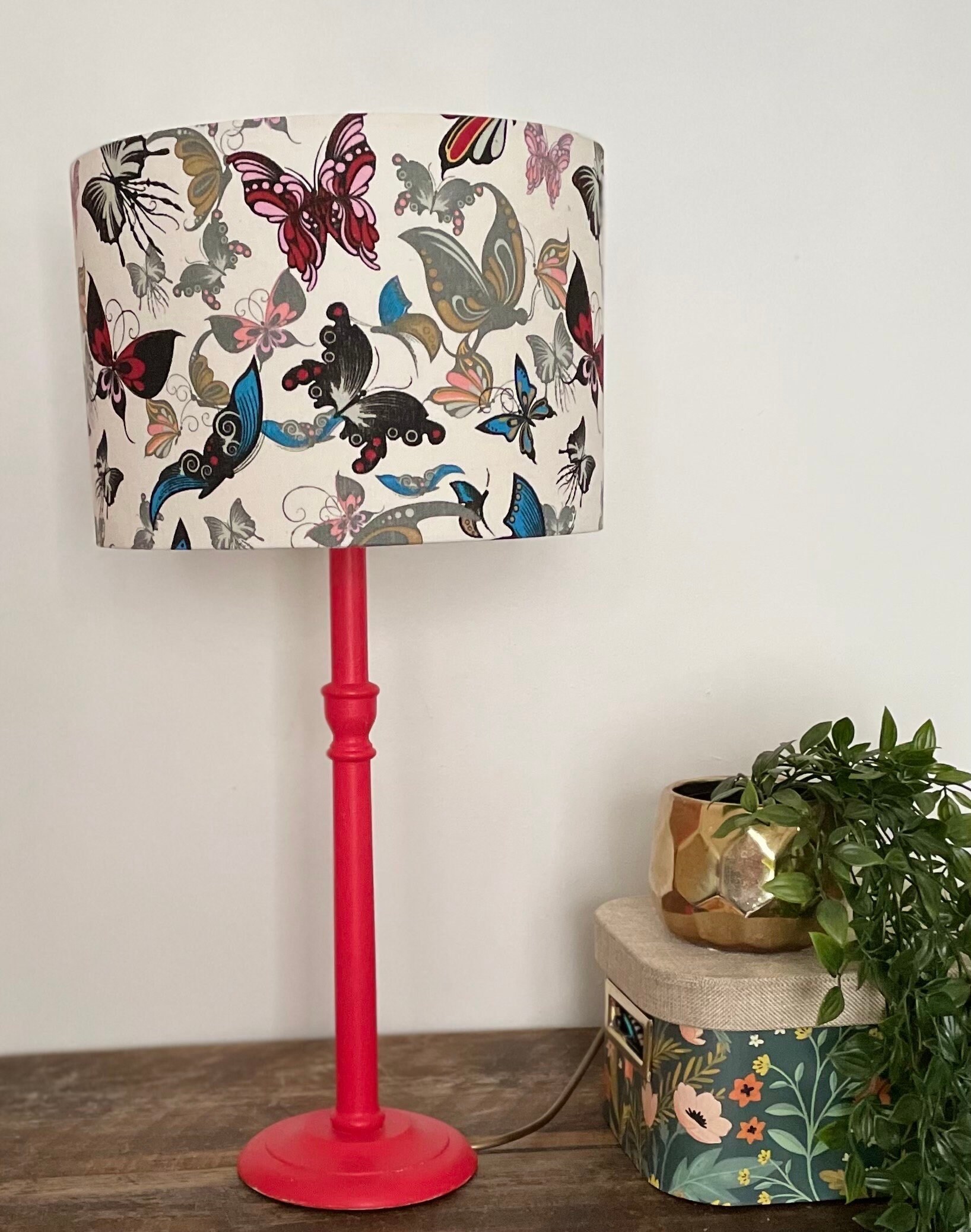 BUTTERFLIES Lampshade Butterfly Lampshade Garden Lampshade Etsy Singapore