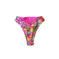 Tri Color High Cut Spandex Bottoms: Happy Daisy Rave Outfit