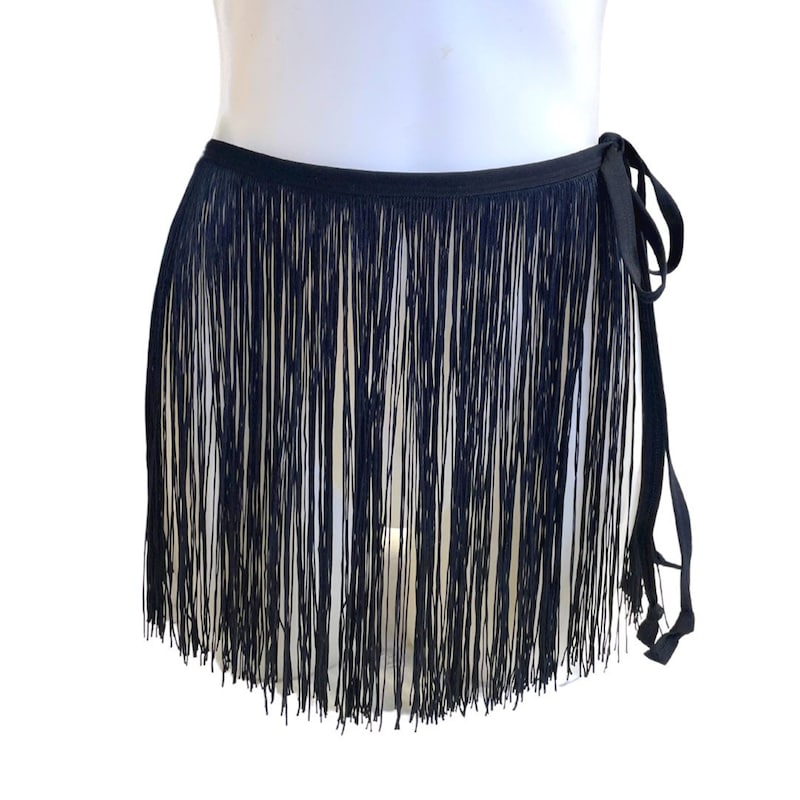 Milonga Black Fringes Tie Coverup main image 0