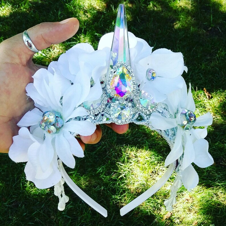 unicorn crown etsy