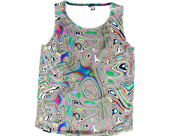 LUCID DREAMS | Slim Fit Men&#39;s Rave Tank Top, Festival Shirt
