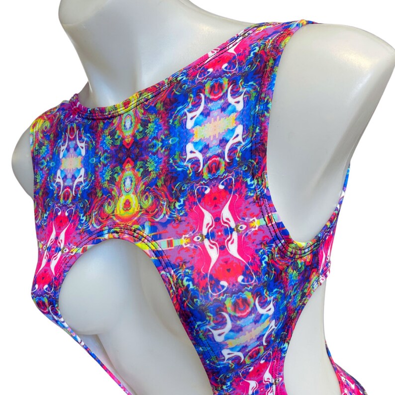 Keyhole Trippy COLOR of YOU | Aria Cut-out Bodysuit | - Etsy