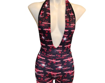 HEADBANGER  | Playsuit | Halter Romper | Festival Outfit | Rave Jumpsuit | Boho