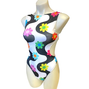 DAISY | Aria Cut-Out Bodysuit, Festival Outfit, Rave Playsuit, 2025 One Piece