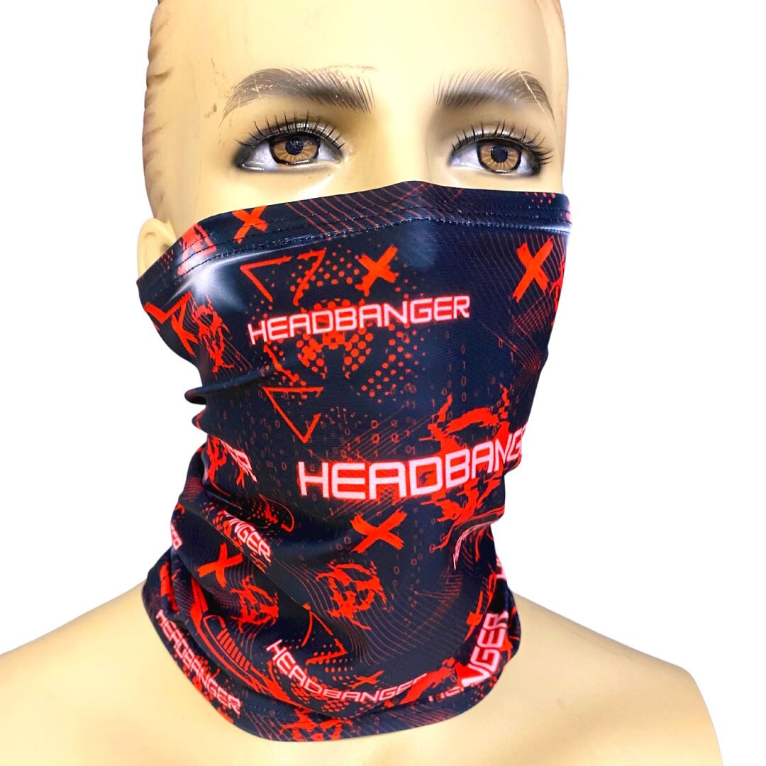 HEADBANGER Face Mask: Rave Festival Gaiter - Etsy