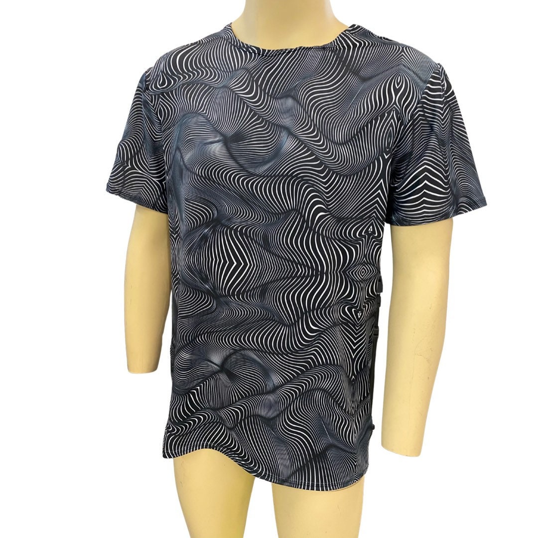 Polyester Rave Shirts ILLUSIONS | Slim Fit Men's Rave T-shirt, Festival Shirt - Etsy
