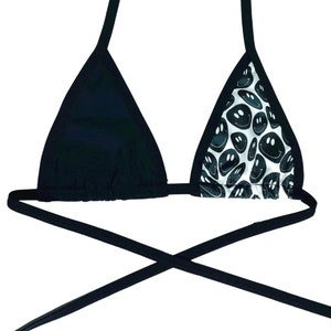 SMILEY | Bikini Top, Women&#39;s Festival Top, Rave Top