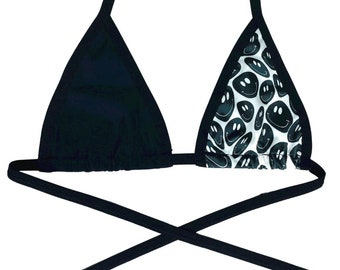 SMILEY | Bikini Top, Women's Festival Top, Rave Top