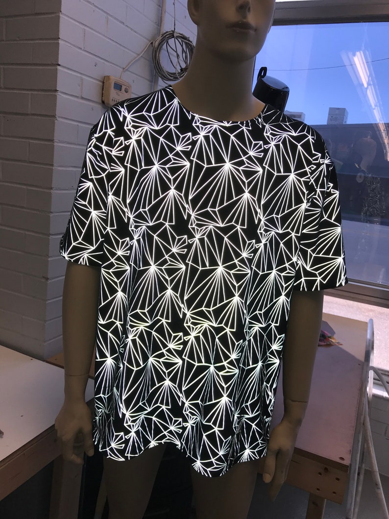Reflective Shirts Rave REFRACTION | Reflective | Slim Fit Men's Rave T-shirt, Festival Shirt ...