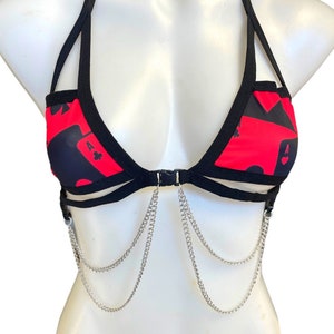 KAARTENHUIS | Chain Cage-top, festivaltop, ravetop met kettingen