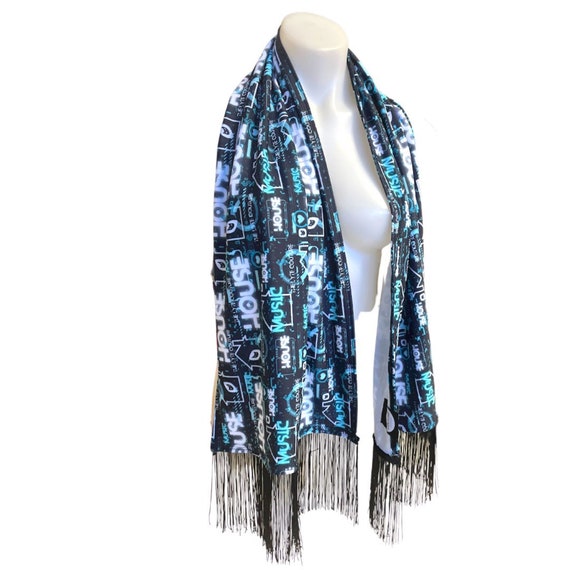 HOUSE MUSIC | Festival Scarf | - Etsy
