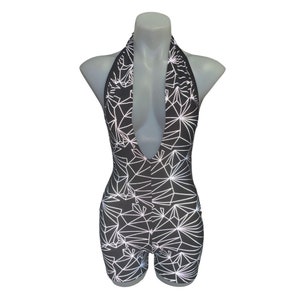 REFRACTION REFLECTIVE | Playsuit | Halter Romper | Festival Outfit | Rave Jumpsuit | Boho