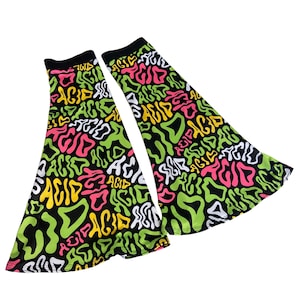ACID | Leg Warmers, Bell Sleeves, Festival Accessories, Rave Gloves