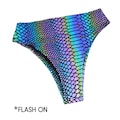 Reflective High Cut Bottoms: Slither Rave Outfit