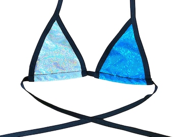ALICE BLUE | Bikini Top, Women's Festival Top, Rave Top