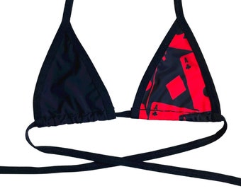 HOUSE OF CARDS | Bikini Top, Women's Festival Top, Rave Top